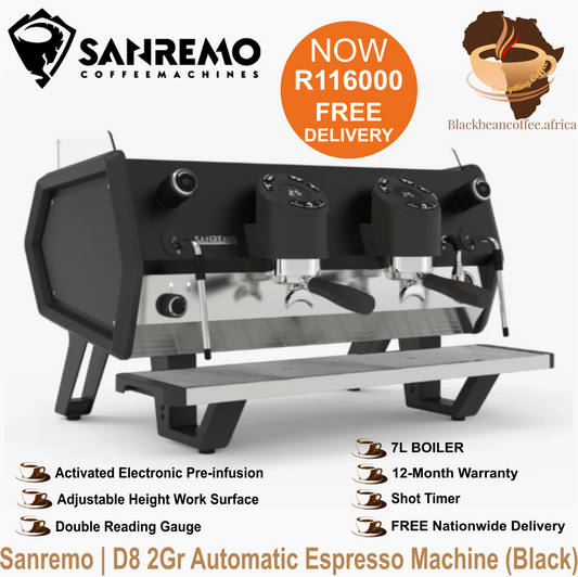 Sanremo | D8 2Gr Tall Automatic Espresso Machine (Black)