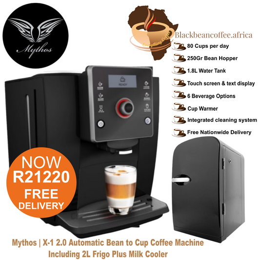Mythos | X-1 2.0 Automatic Bean to Cup Coffee Machine + 2L Cooler