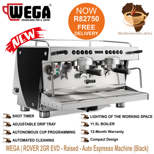 WEGA | ROVER 2GR EVD - Raised - Auto Espresso Machine (Black)