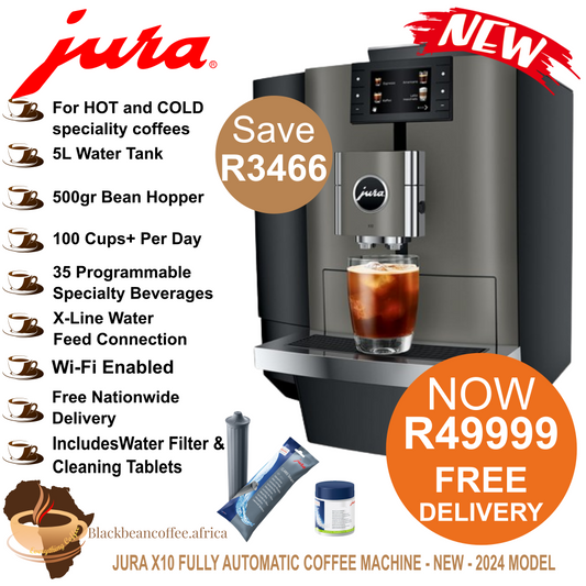 JURA X10 Fully Automatic Coffee Machine - hot and cold speciality coffees