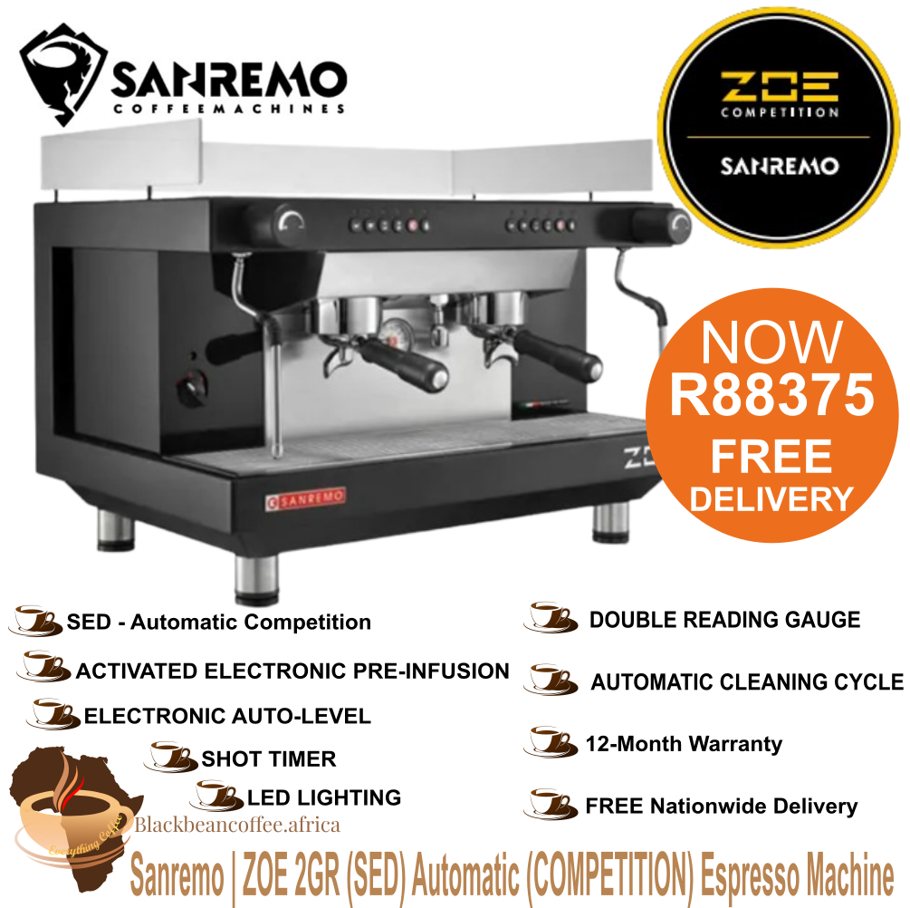Sanremo | ZOE 2GR COMP. - (SED) Automatic Espresso Machine (Black or White)