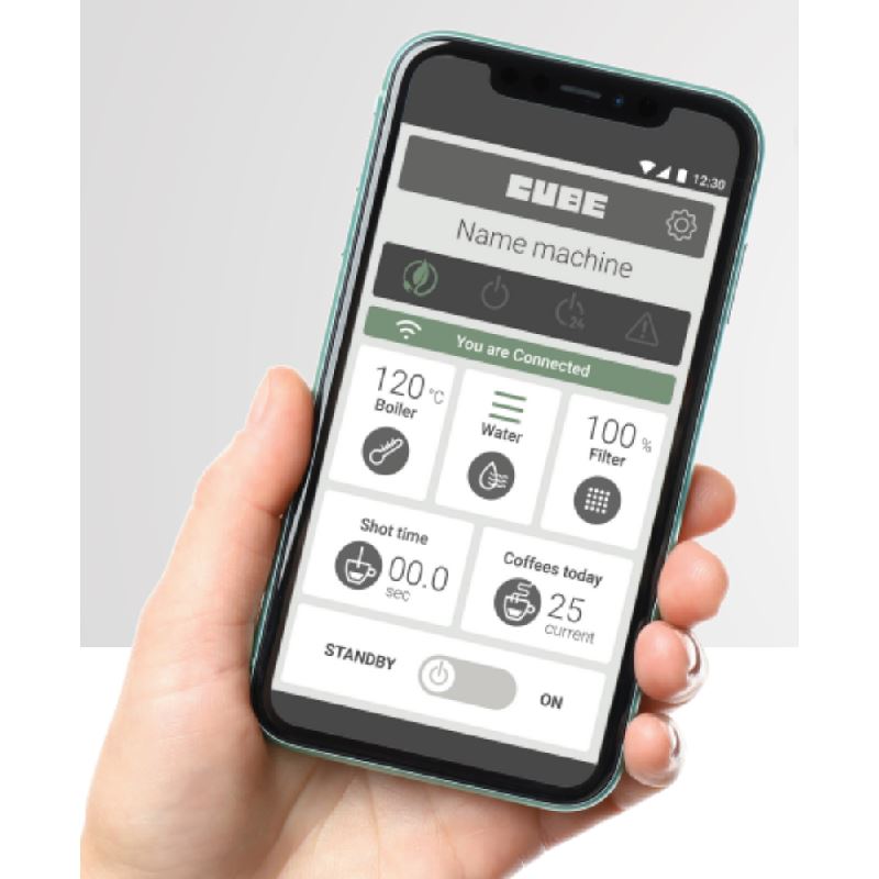 Sanremo | CUBE (R) 1GR Espresso Machine (Snow White) - PID - App Enabled