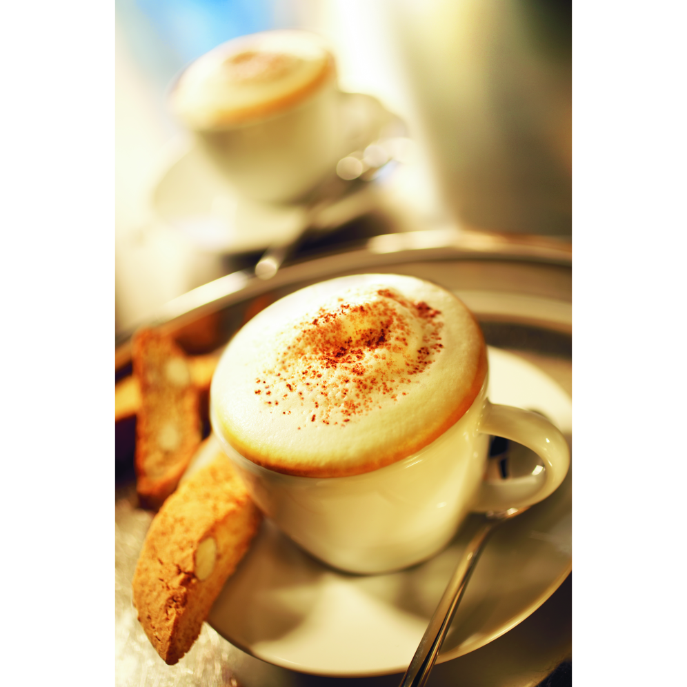 JURA | Cappuccino White Cups - Set of 2 with Saucer