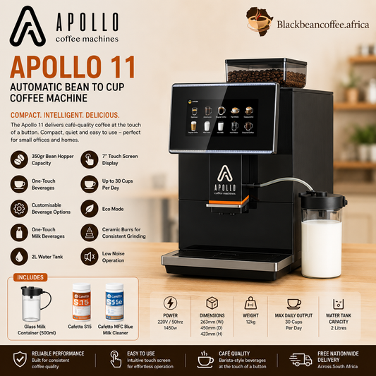 Apollo 11 | Automatic Bean to Cup Coffee Machine - Single Grinder - 2L Tank