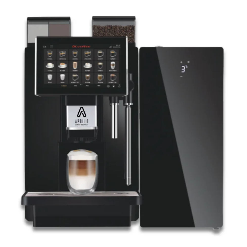 Apollo | COFFEE ZONE Automatic Bean to Cup Coffee Machine + 3.5L Milk Fridge