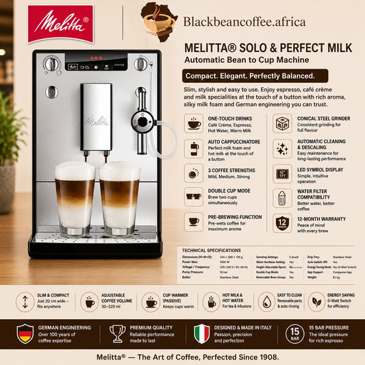 MELITTA® SOLO & PERFECT MILK Automatic Bean to Cup Machine