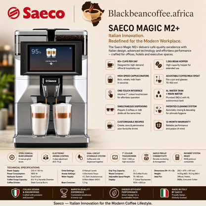 SAECO | MAGIC M2 Bean to Cup Coffee Machine - Plumbed