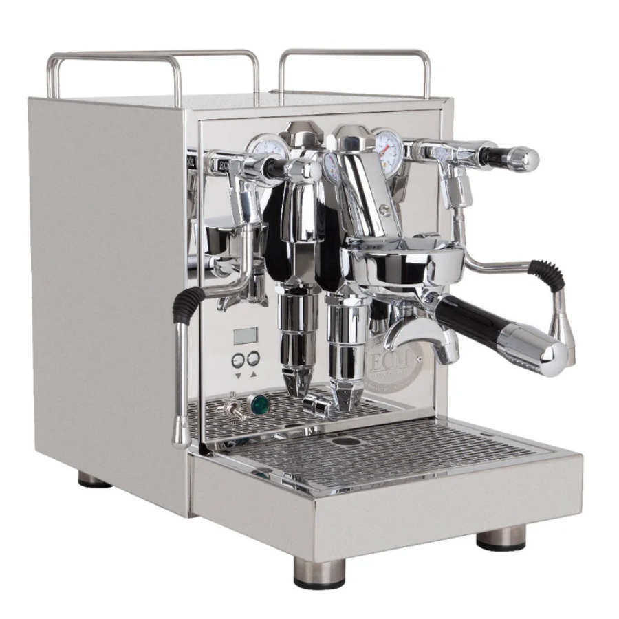 ECM Mechanika MAX heat exchanger espresso machine with rotary pump and display