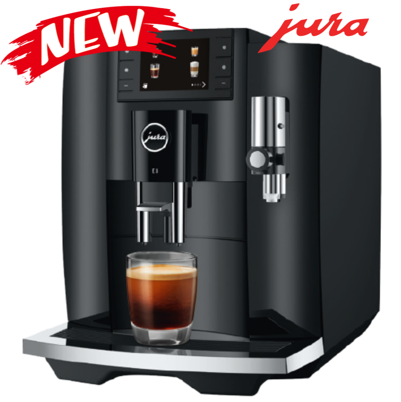 JURA E8 Fully Auto Bean to Cup PianoBlack Blackbeancoffee.africa