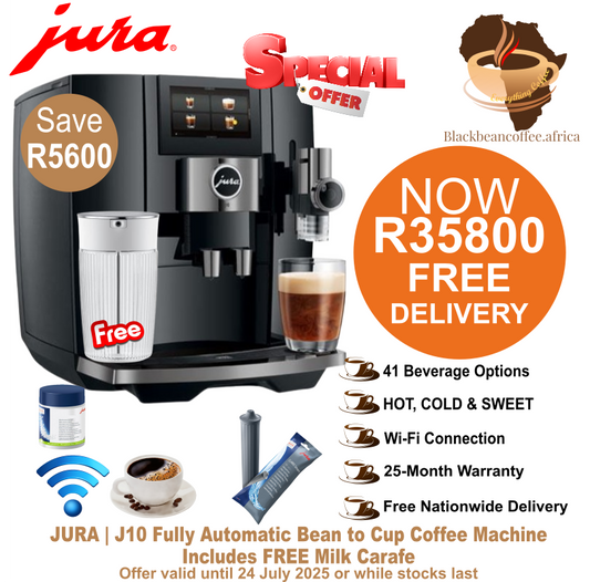 JURA | J10 Fully Automatic Bean to Cup Coffee Machine Incl. Wi-Fi Connect - NEW