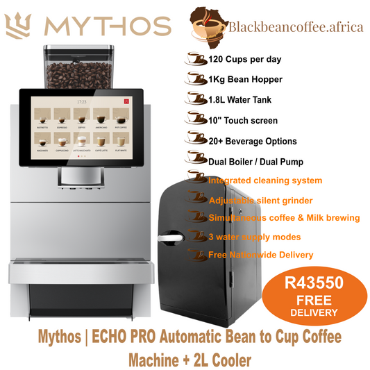 Mythos | ECHO PRO Automatic Bean to Cup Coffee Machine + 2L Cooler