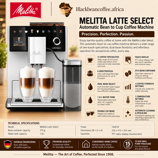 Melitta Latte Select Bean-to-Cup Coffee Machine