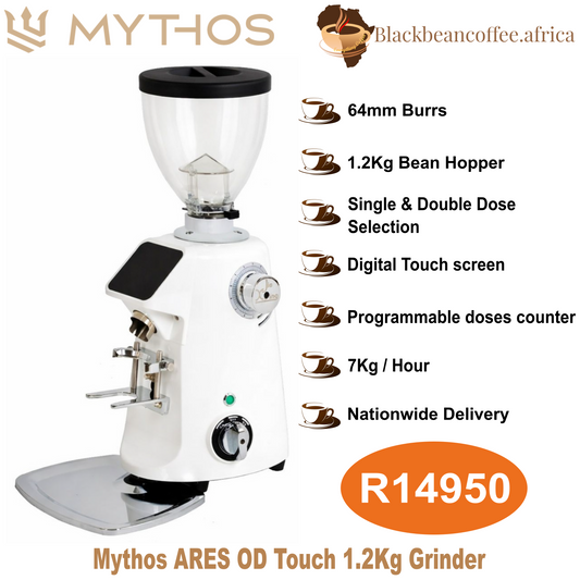 Mythos | ARES OD TOUCH Coffee Grinder - 1.2kg Hopper - White
