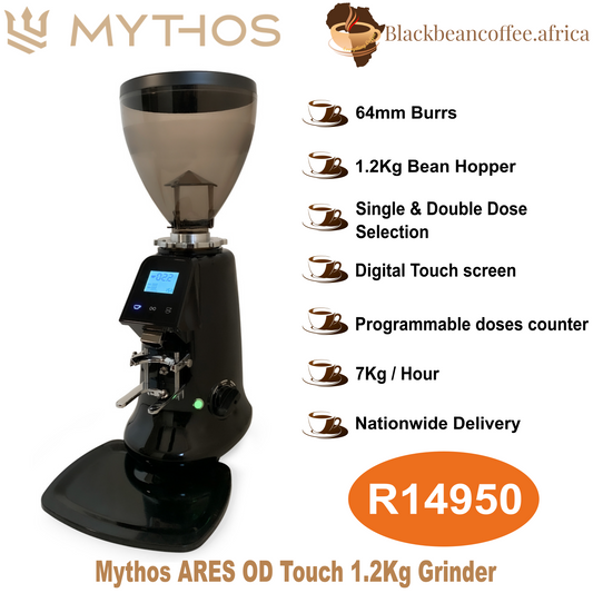 Mythos | ARES OD TOUCH Coffee Grinder - 1.2kg Hopper - Black