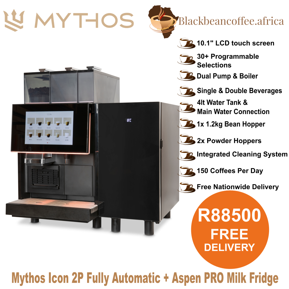 Mythos Icon 2P Fully Automatic + Aspen Milk Fridge