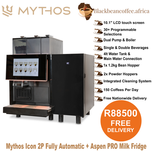 Mythos Icon 2P Fully Automatic + Aspen Milk Fridge