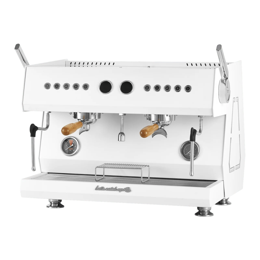 NEXUS TITAN A2 2 Group commercial espresso machine in Cotton Cloud White