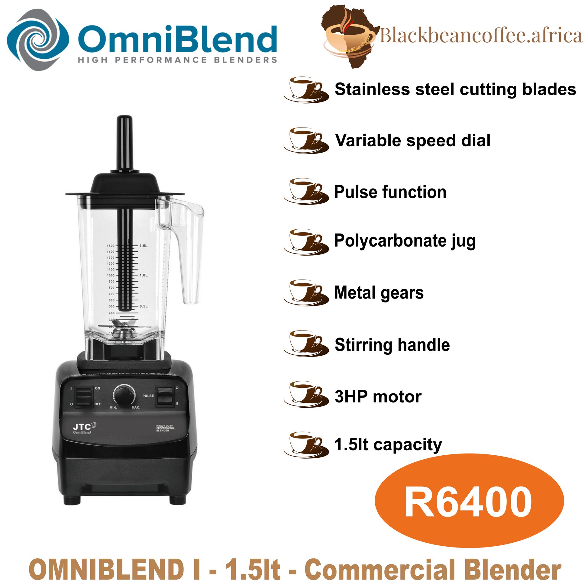 OMNIBLEND I Commercial Blender (1.5LT)