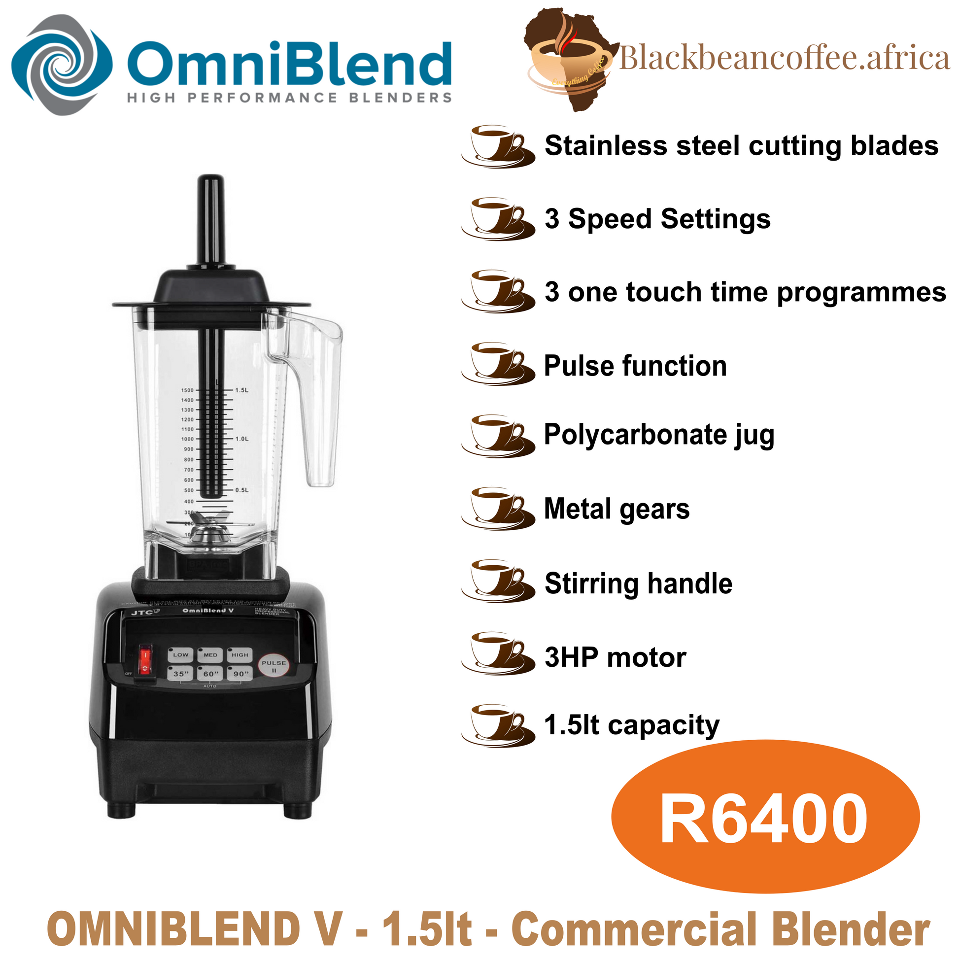 OMNIBLEND V Commercial Blender (1.5LT)