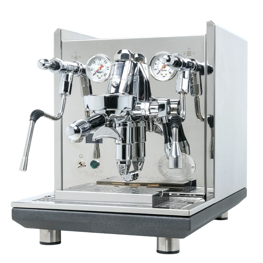 ECM Synchronika II dual boiler espresso machine with rotary pump and OLED display