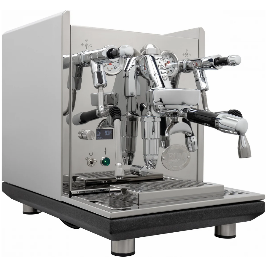 ECM Synchronika II dual boiler espresso machine with rotary pump and OLED display
