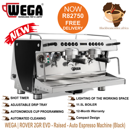 WEGA | ROVER 2GR EVD - Raised - Auto Espresso Machine (Black)