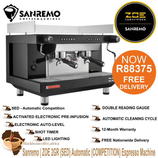 Sanremo | ZOE 2GR COMP. - (SED) Automatic Espresso Machine (Black or White)