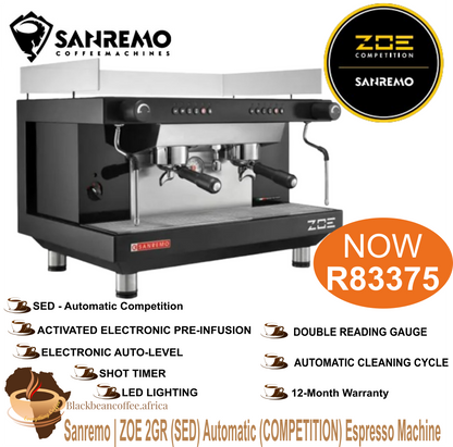 Sanremo | ZOE 2GR COMP. - (SED) Automatic Espresso Machine (Black or White)