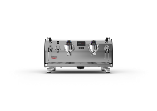 Victoria Arduino Black Eagle Maverick 2 Group Volumetric – Matt Black with Stainless Steel Eagle, front view
