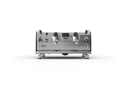 Victoria Arduino Black Eagle Maverick 2 Group Gravimetric – Matt Black with Stainless Steel Eagle, front view