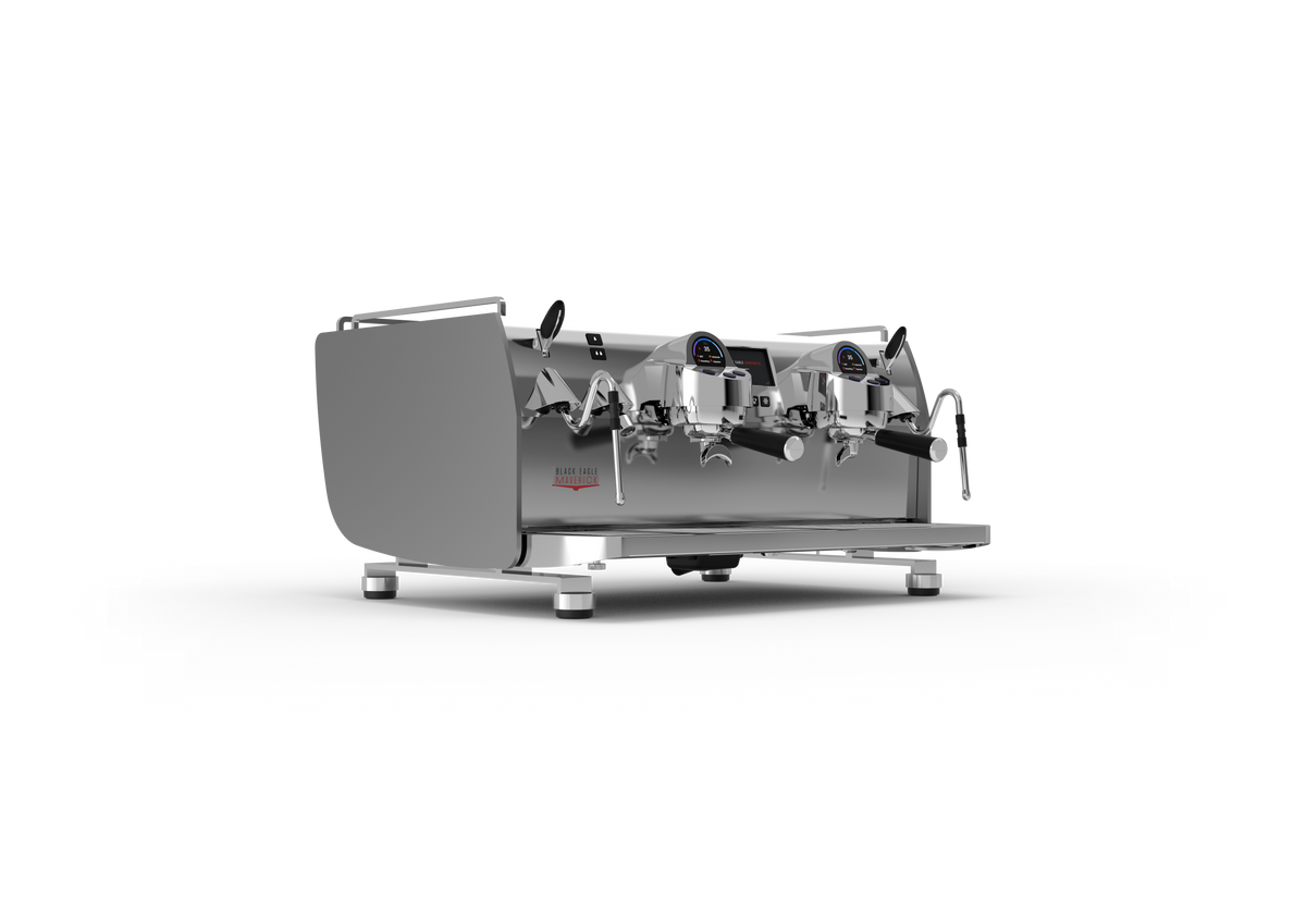 Victoria Arduino Black Eagle Maverick 2 Group Gravimetric – Stainless Steel, front three-quarter view