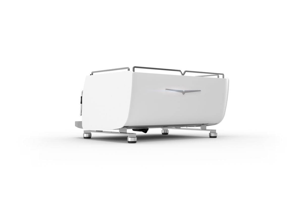 Victoria Arduino Black Eagle Maverick 2 Group Volumetric – White, rear three-quarter view