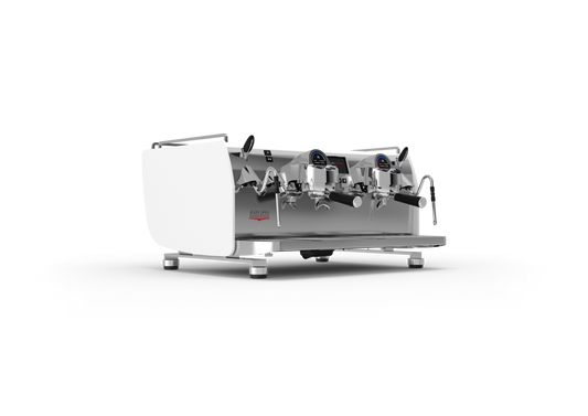 Victoria Arduino Black Eagle Maverick 2 Group Gravimetric – White, front three-quarter view