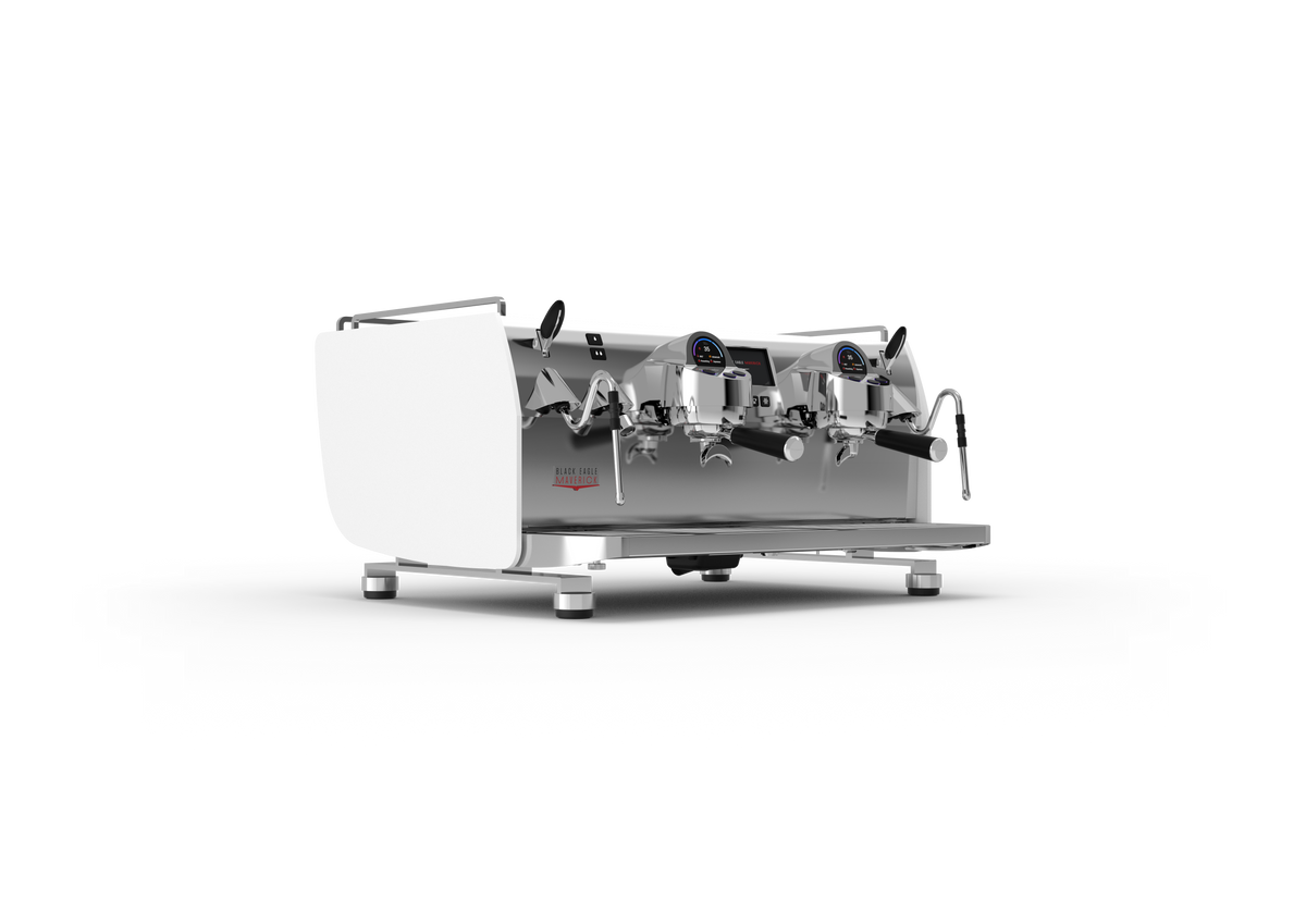 Victoria Arduino Black Eagle Maverick 2 Group Volumetric – White, front three-quarter view