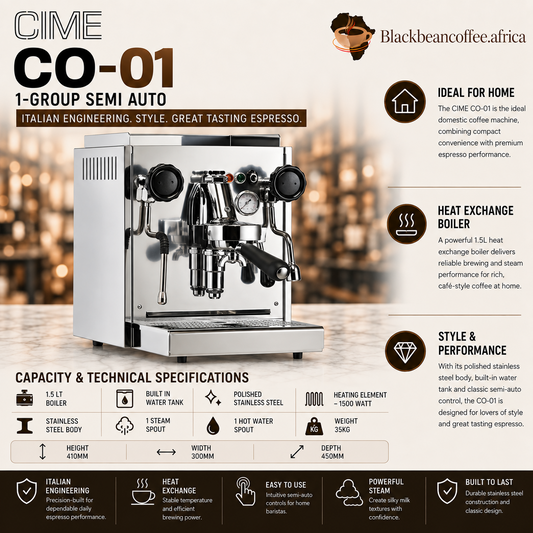 CIME CO-01 1-group semi-automatic espresso machine