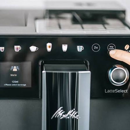 Melitta Latte Select TFT display and beverage controls
