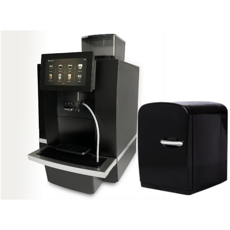 Mythos | Duo Touch Automatic Bean to Cup Coffee Machine + 2L Milk Cooler